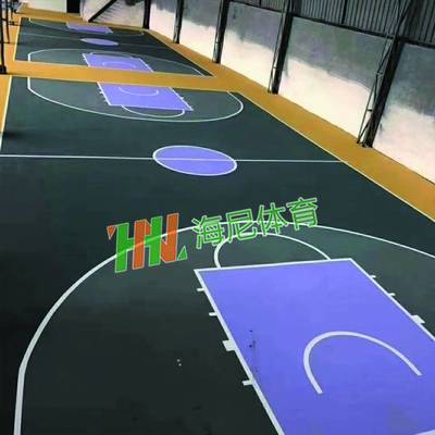 萍鄉市蓮花縣建籃球場施工硅PU丙烯酸籃球場鋪裝